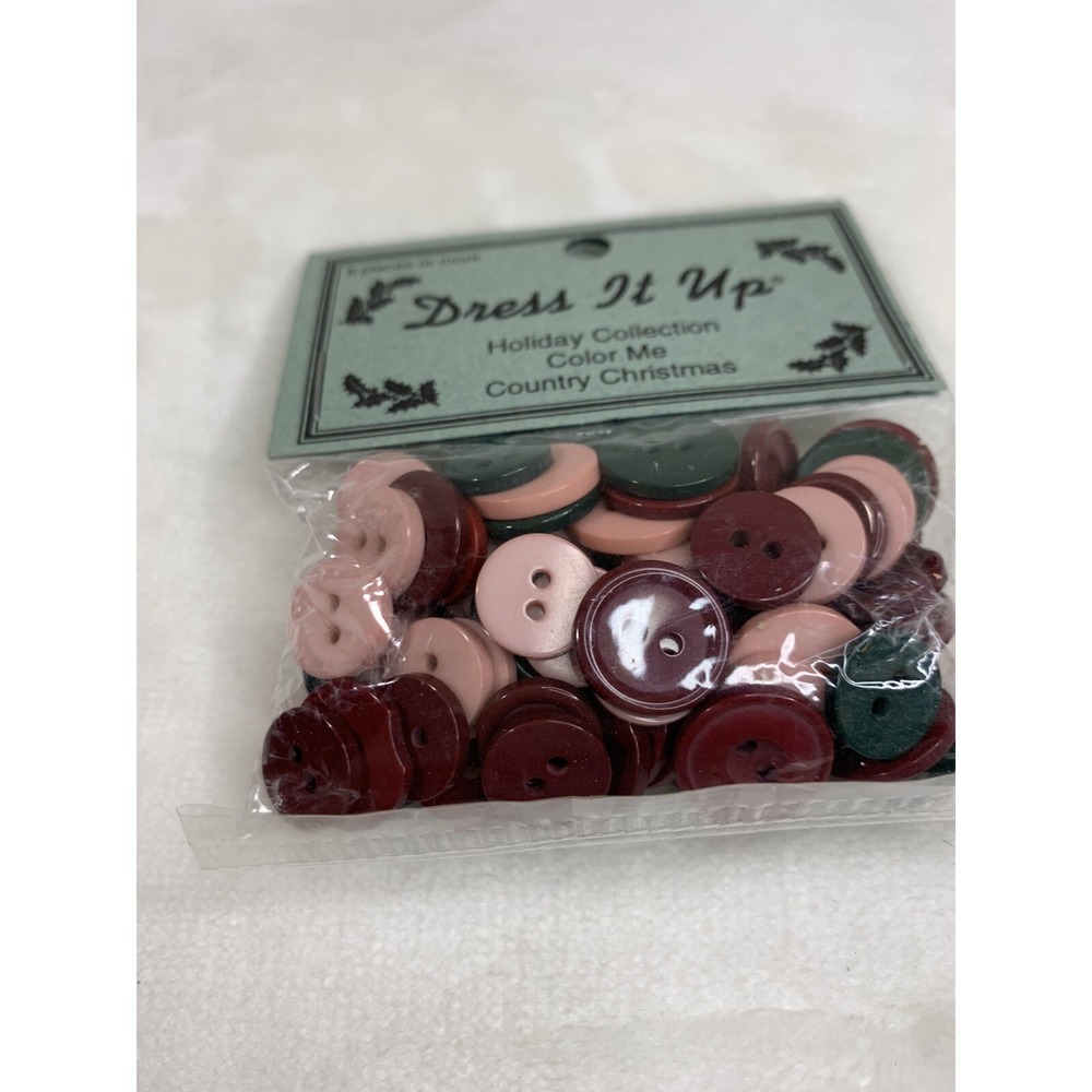 Dress It Up Multi Color Me Country Christmas Buttons 1169 Sewing Crafts NEW - Picture 4 of 12